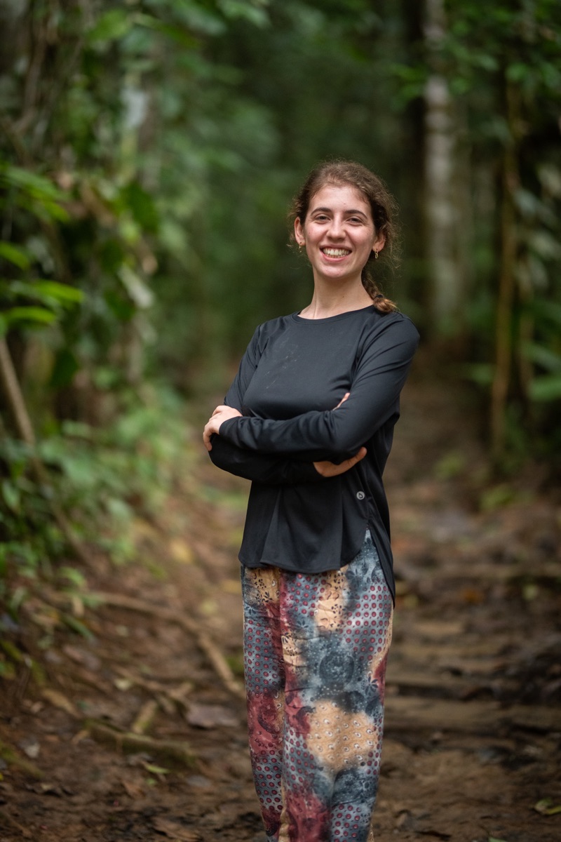 Portrait of Isabella Stratta during fieldwork.