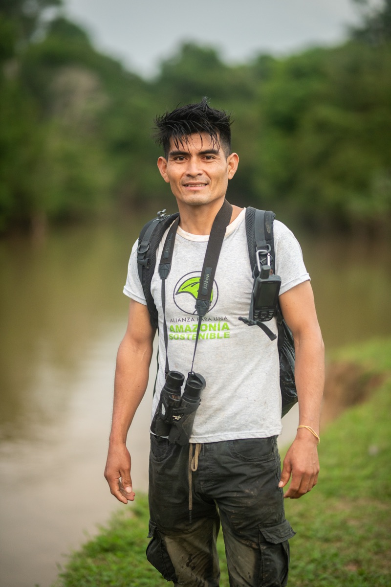 Portrait of Jose Cueva during fieldwork.