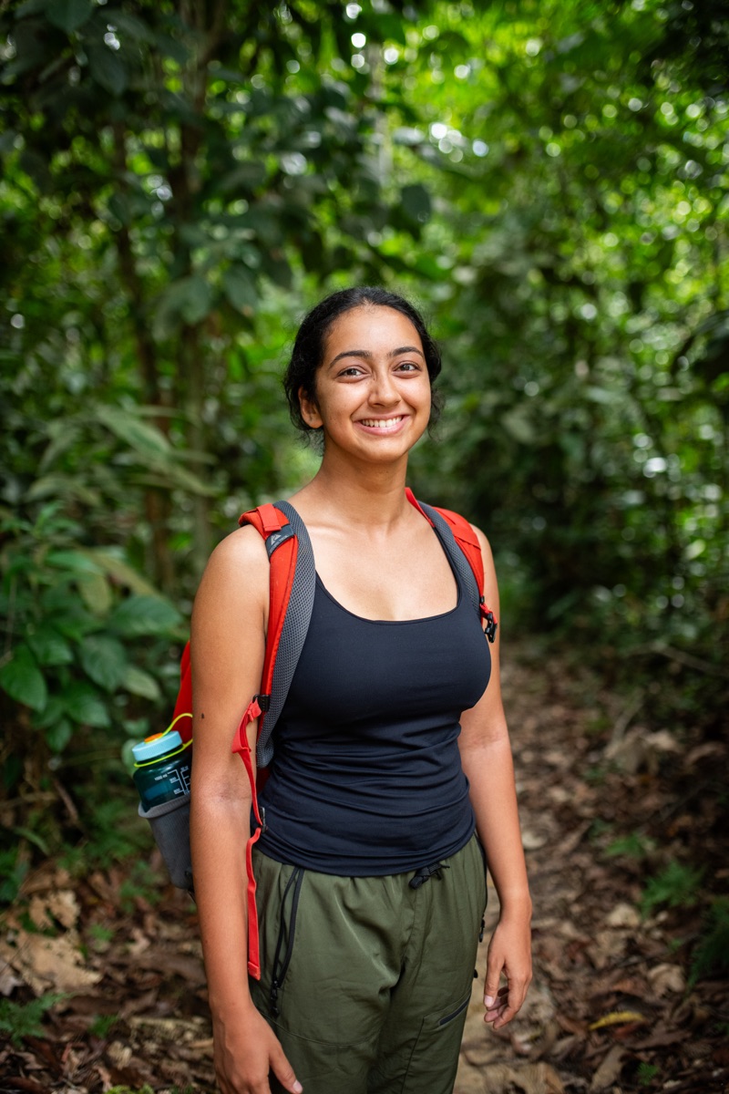 Portrait of Madhura Shembekar during fieldwork.