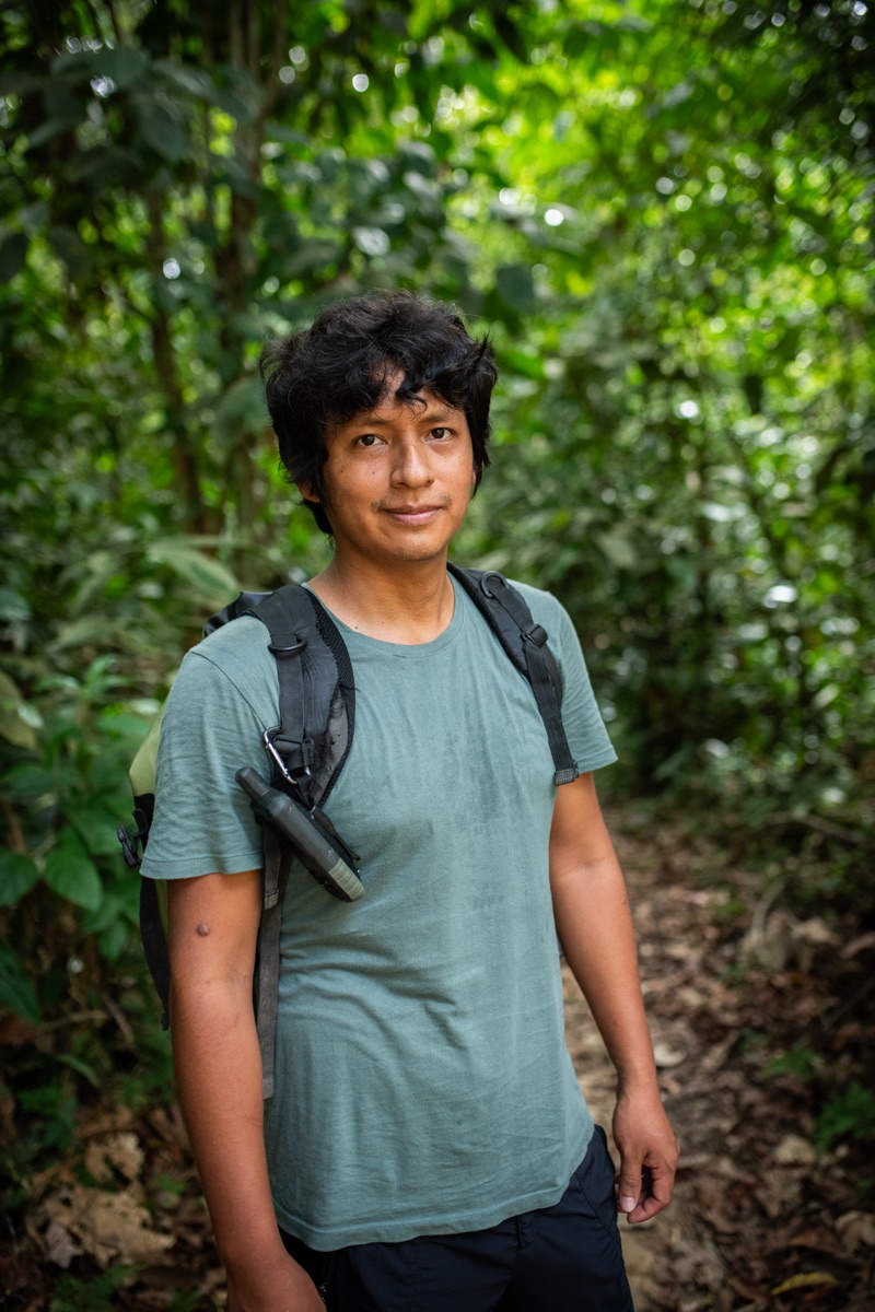 Portrait of Marco Antonio Roque during fieldwork.